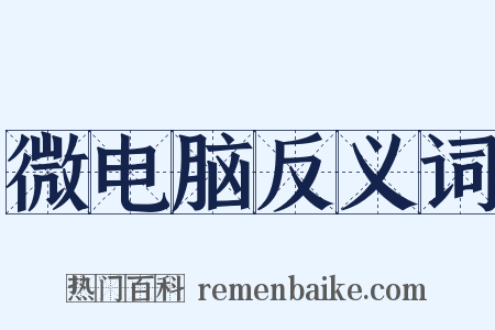 微电脑反义词是什么意思的图片